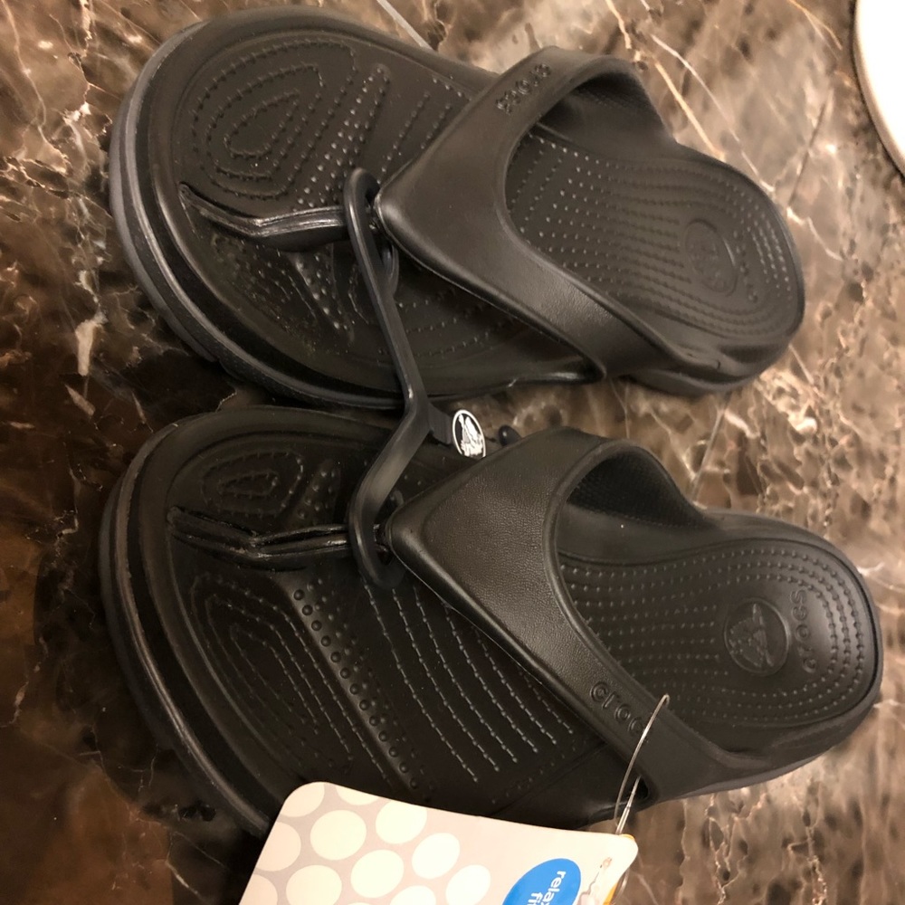 Croc flip flops